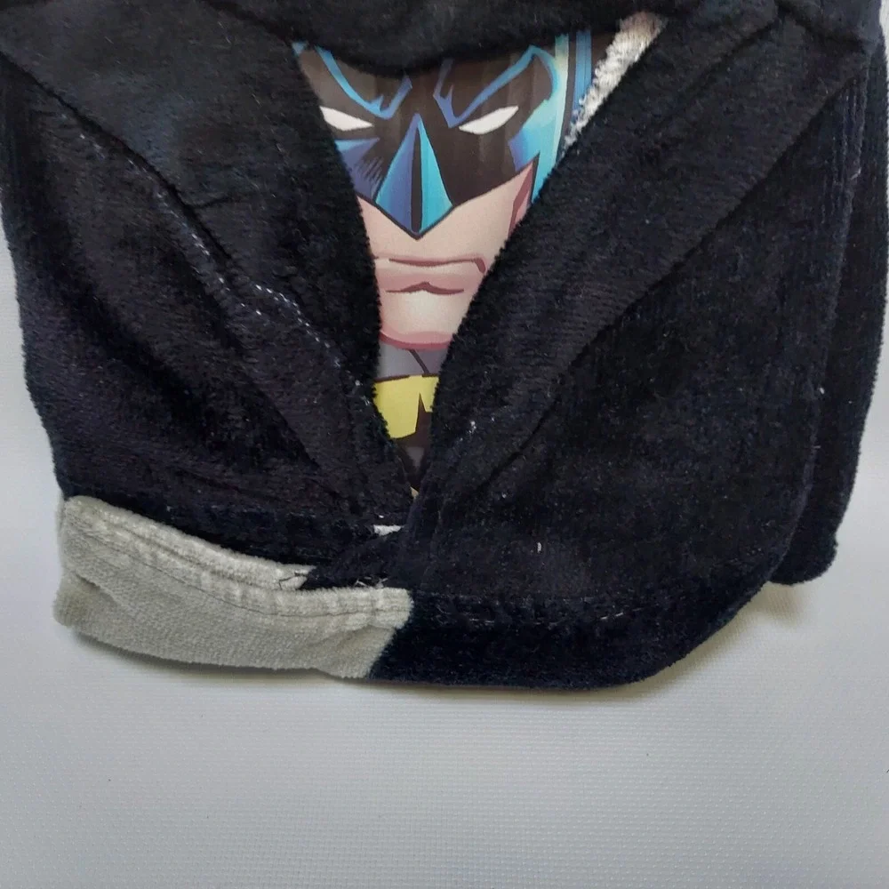 Batman Kids Hooded Towel Wrap 24x50 Black Streetwear Superhero Character Cape